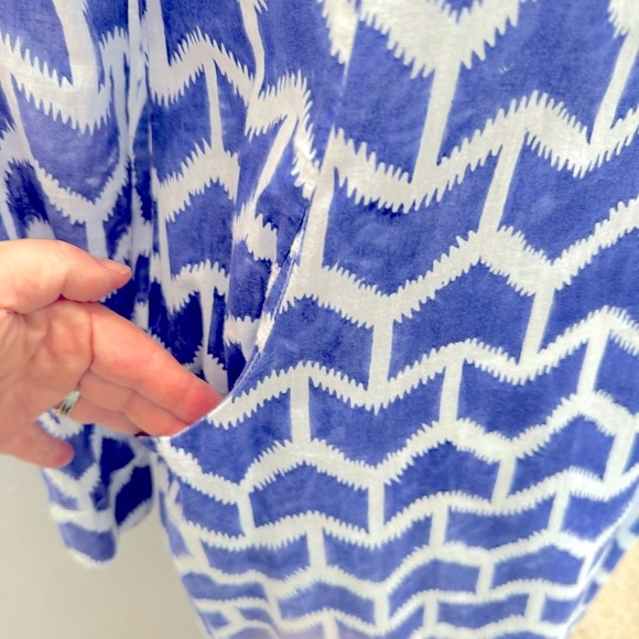 Original Roberta Roller Rabbit 100% Cotton Voile Dress Blue SM - Picture 8 of 13